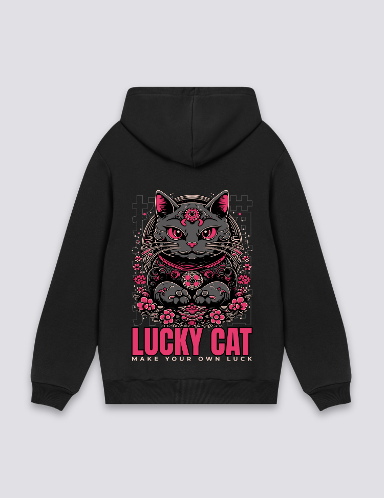 Maneki Neko Hoodie – Hoodie im Streetwear-Stil für Herren und Damen