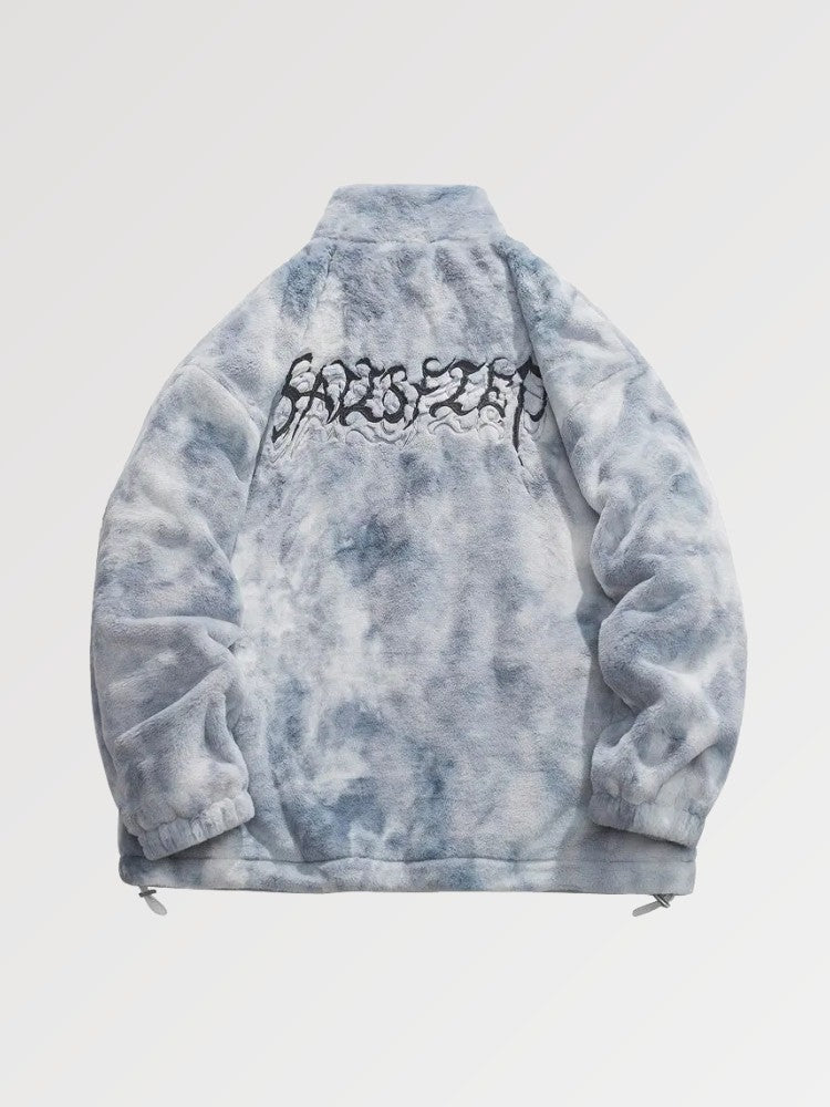 Wollfleece-Mantel '66-UB' – Wickelmantel im japanischen Stil für Damen