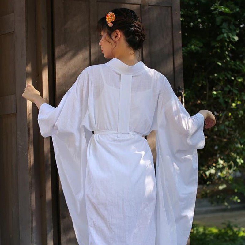 Nagajuban Unterkimono für Damen – mit Obi: detailreicher Kimono im japanischen Stil