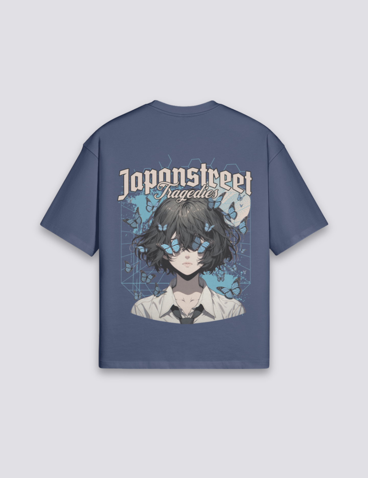 Schmetterling-T-Shirt – Oversize, T-Shirt im japanischen Design