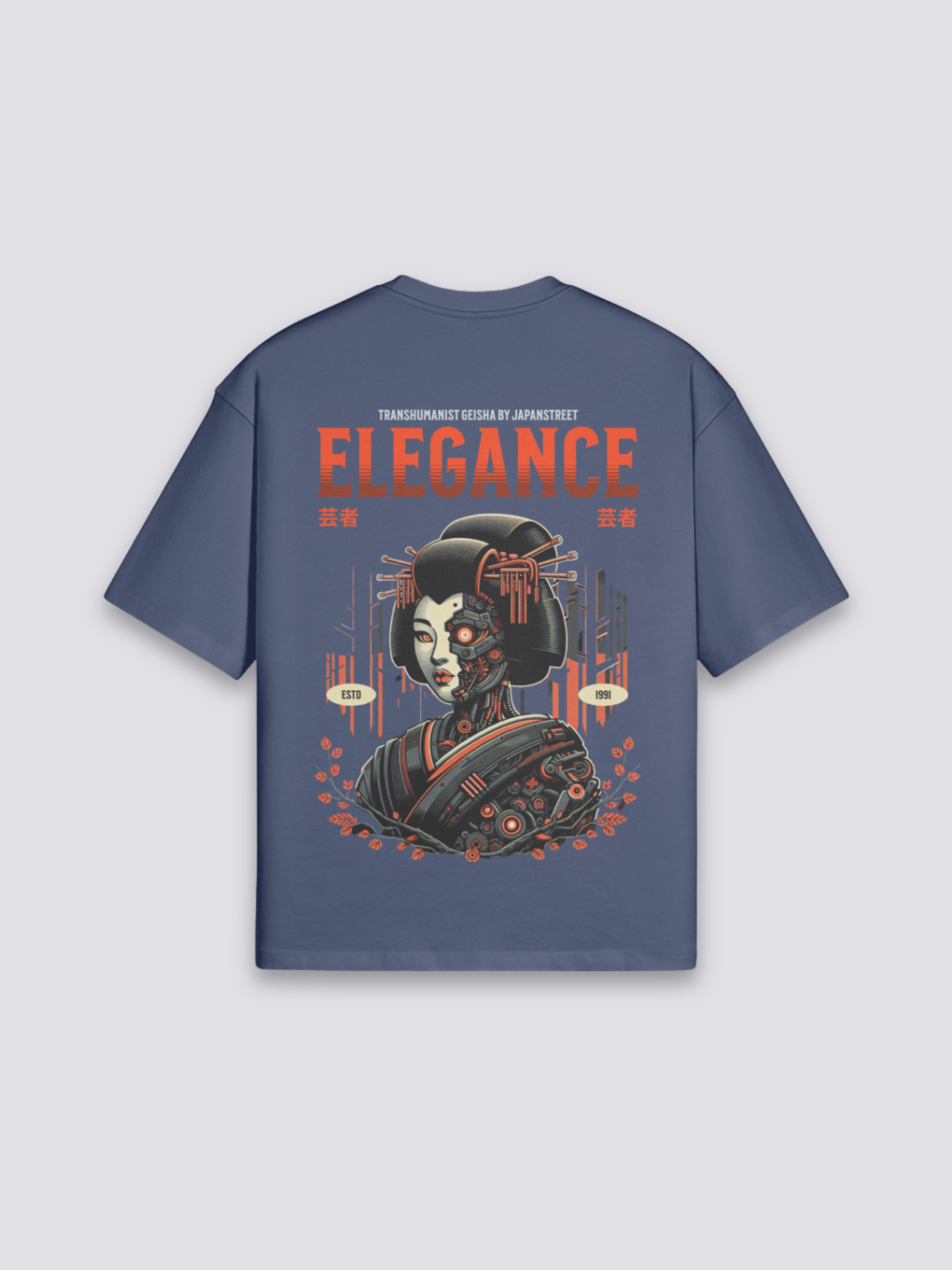 Japanisch inspiriertes T-Shirt – Detail: japanisches Motiv, T-Shirt japanischen Stil