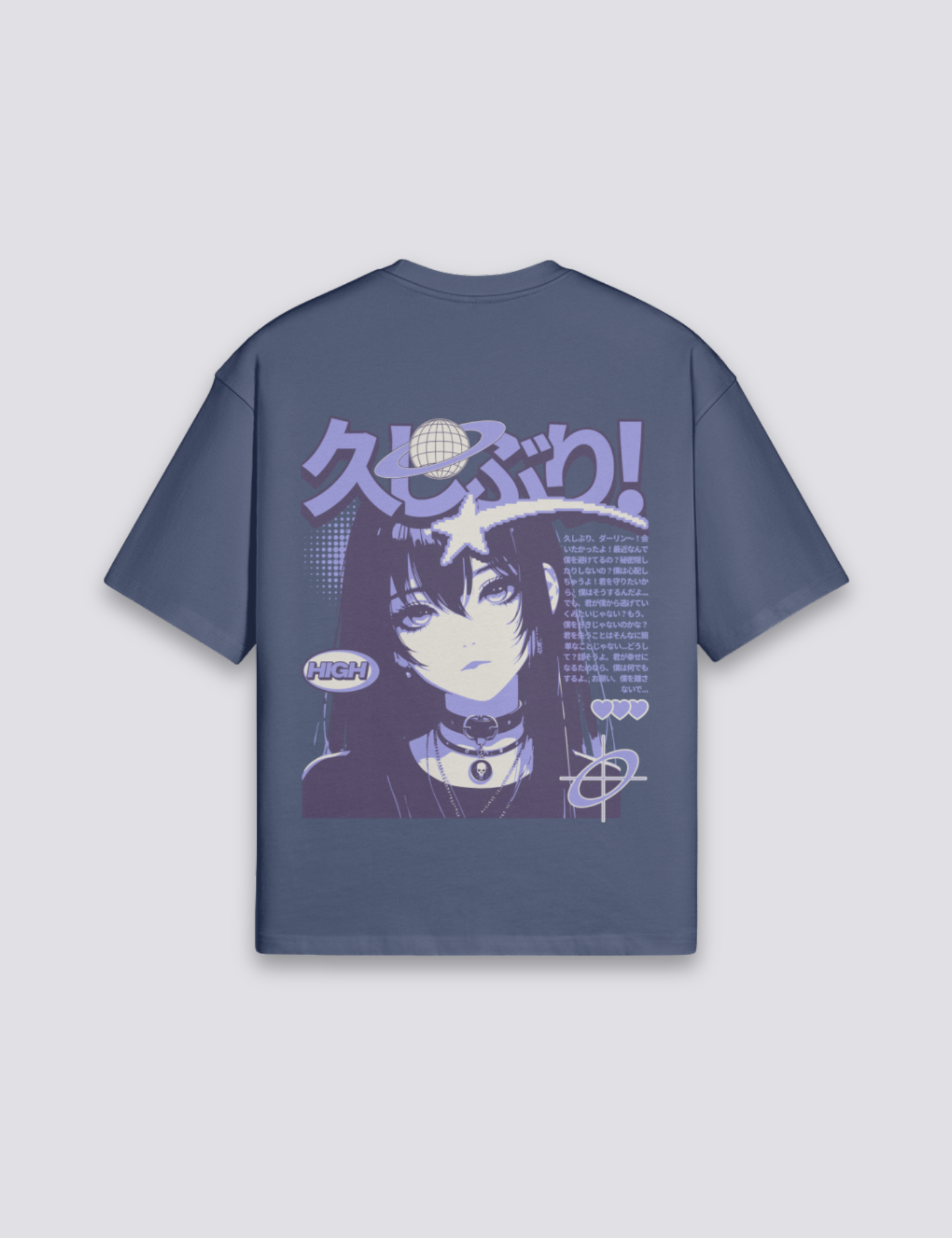Japanisches Manga-T-Shirt – Oversize, T-Shirt im japanischen Design