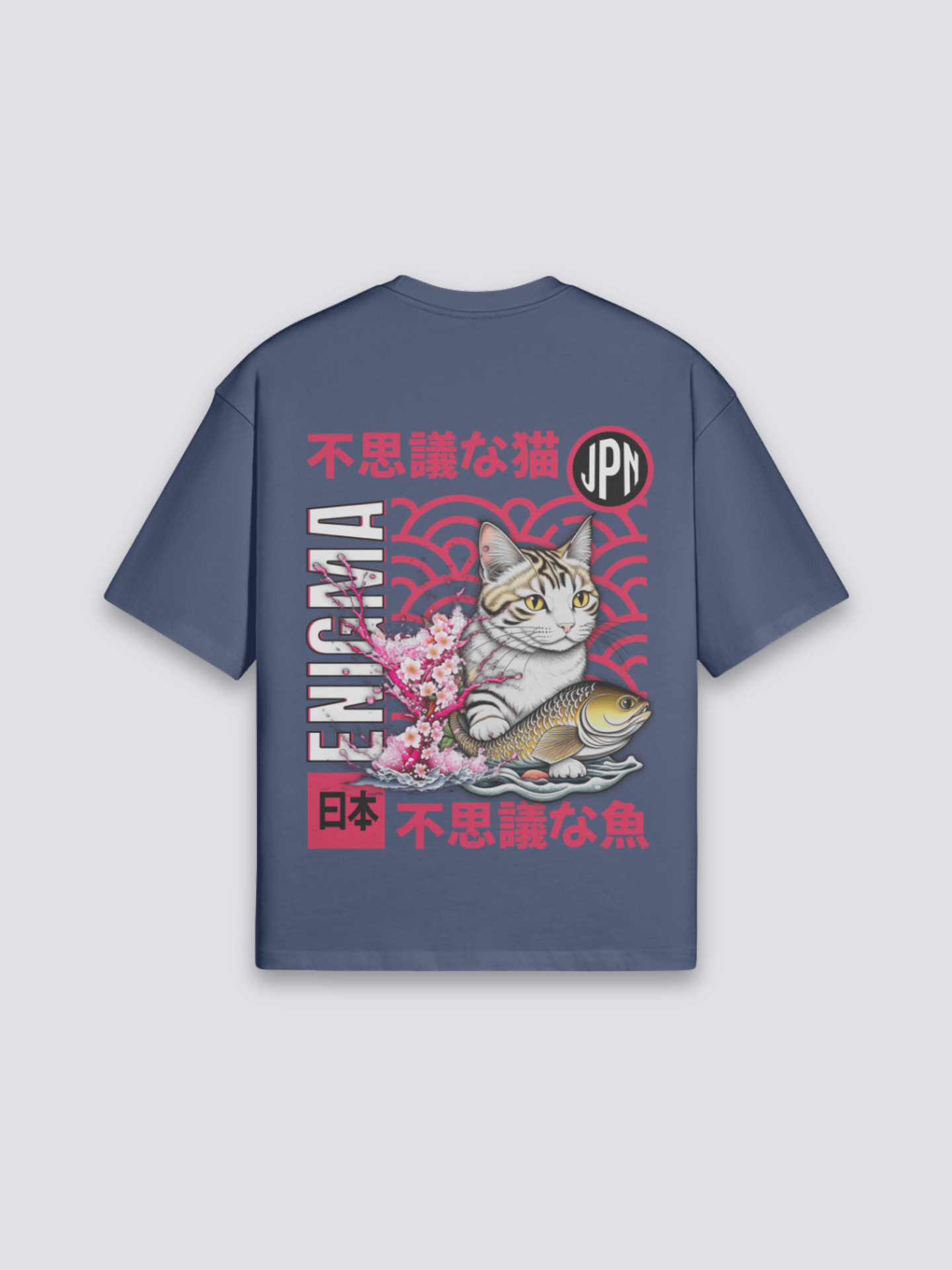 Traditionelles japanisches T-Shirt – Detail: japanisches Motiv, T-Shirt japanischen Stil
