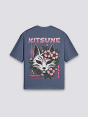 Kitsune T-Shirt – Detail: japanisches Motiv, T-Shirt japanischen Stil