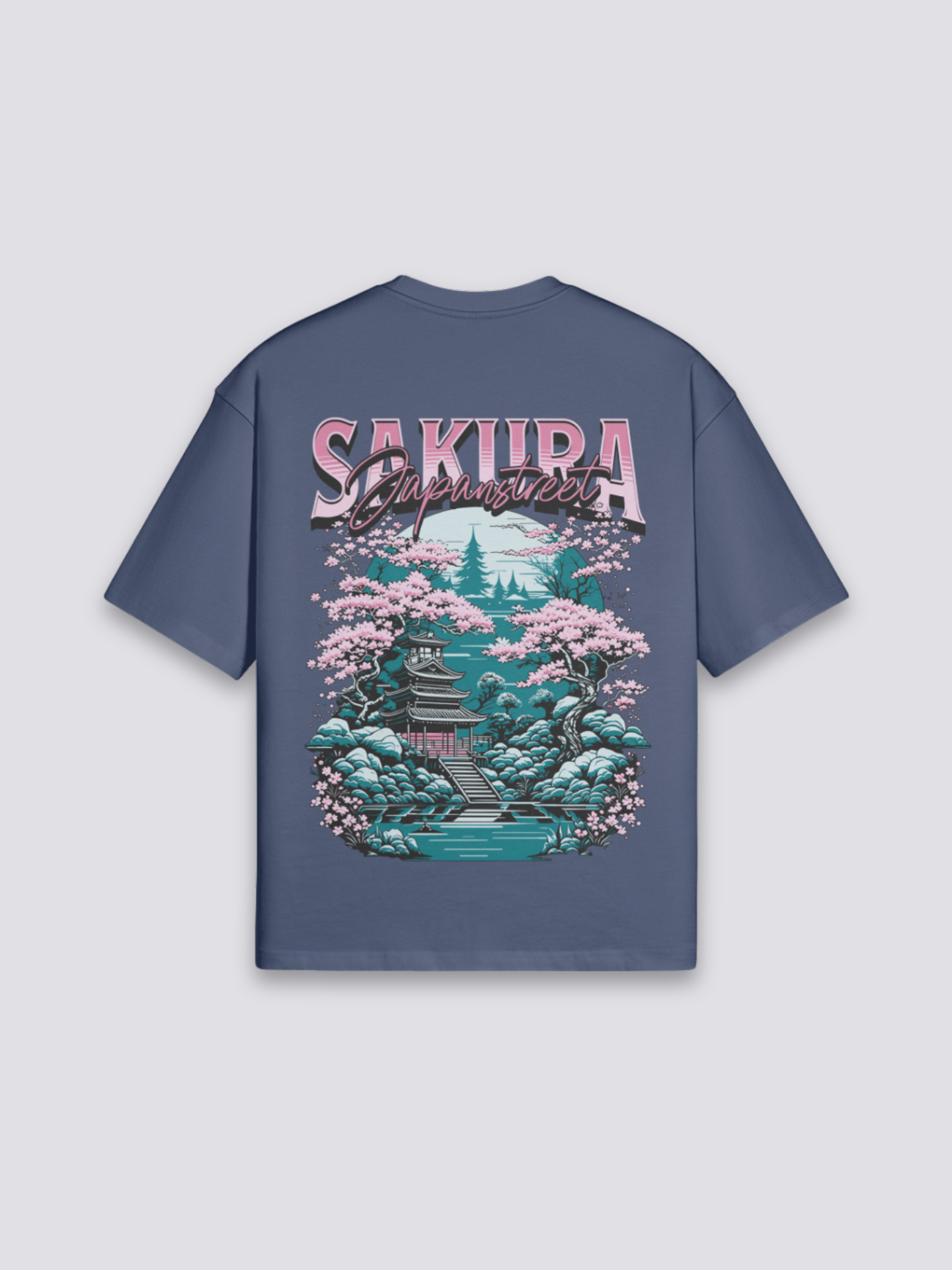 Sakura T-Shirt – Detail: japanisches Motiv, T-Shirt japanischen Stil