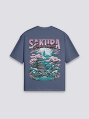 Sakura T-Shirt – Detail: japanisches Motiv, T-Shirt japanischen Stil