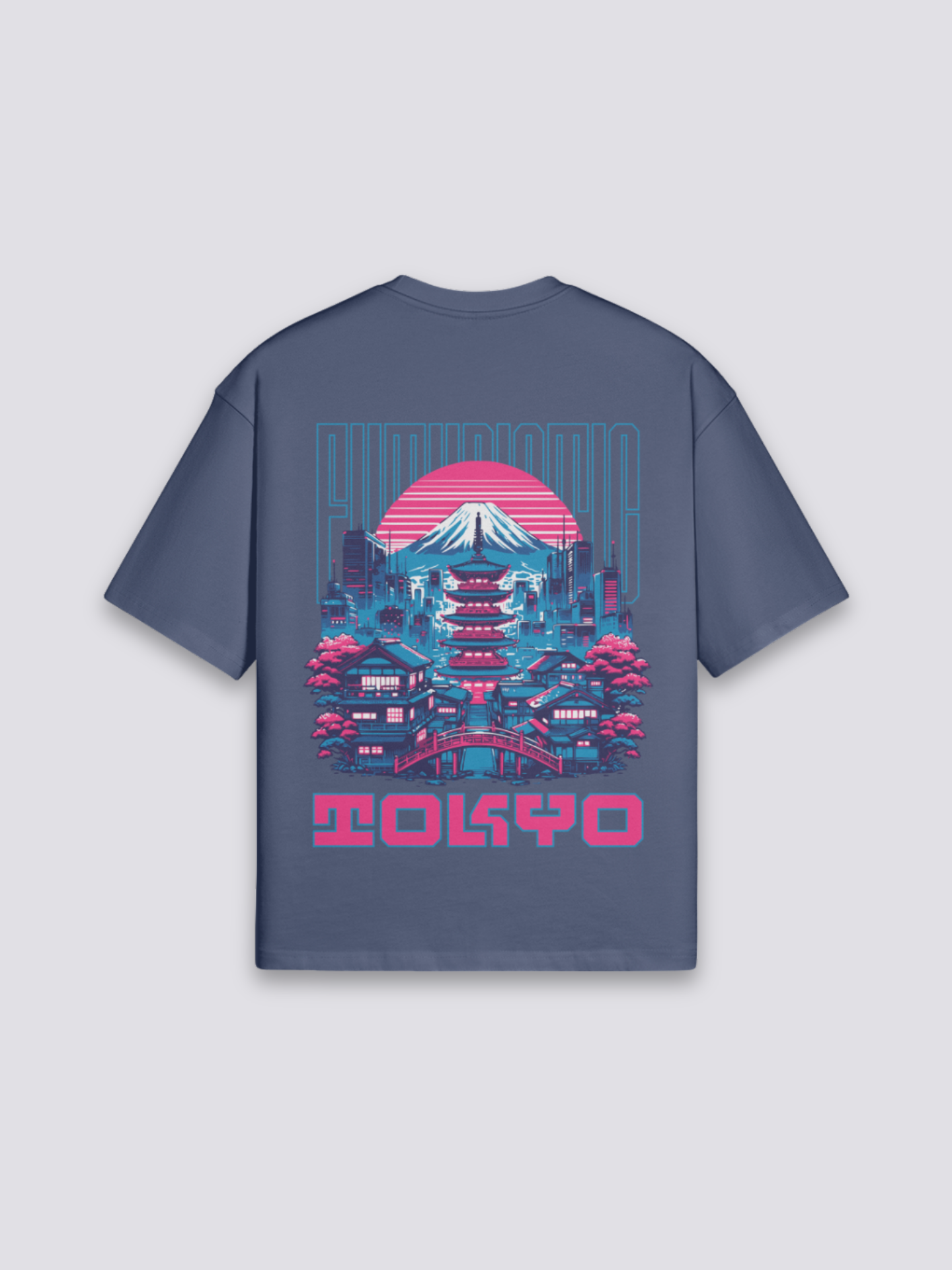 Tokio T-Shirt – Detail: japanisches Motiv, T-Shirt japanischen Stil