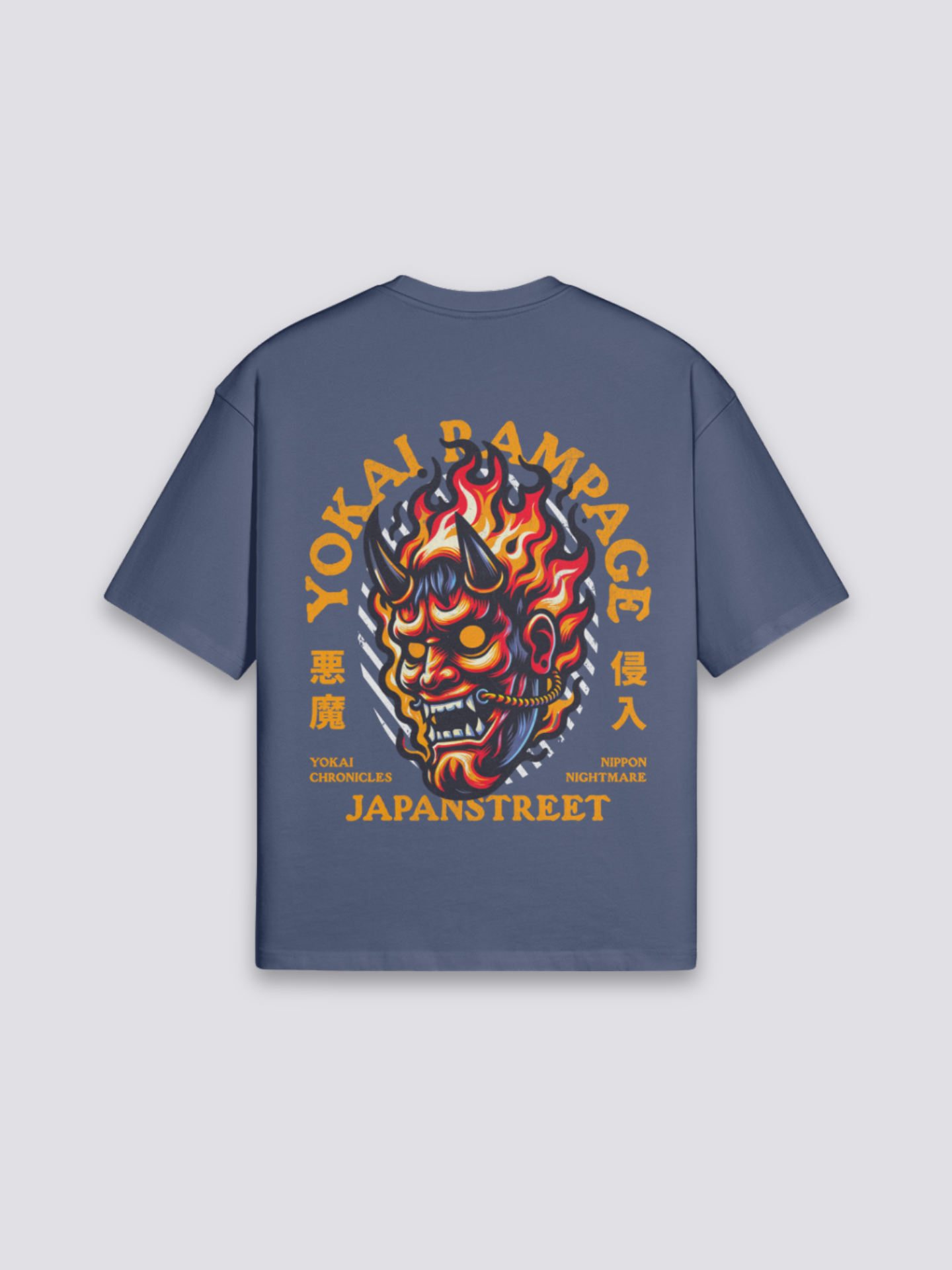 Yokai T-Shirt – Detail: japanisches Motiv, T-Shirt japanischen Stil