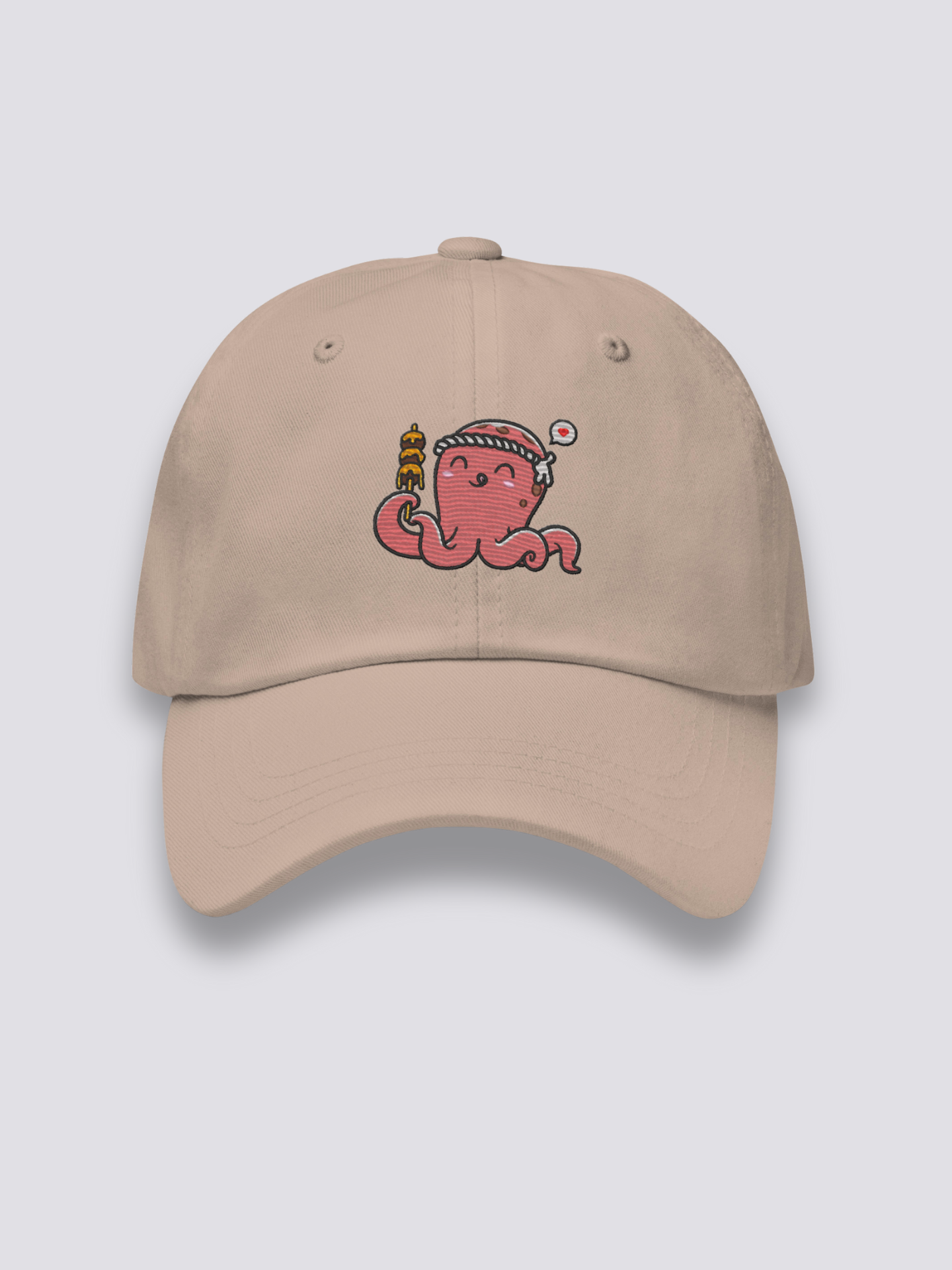 Oktopus-Mütze – bestickt, Baseball Cap im japanischen Design