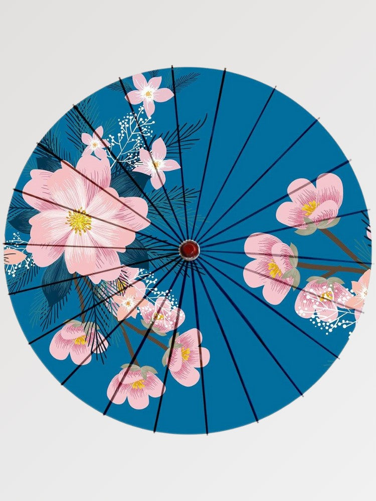 Japanischer Wagasa mit Design 'Furawazu' – Sonnenschirm im japanischen Stil für Unisex