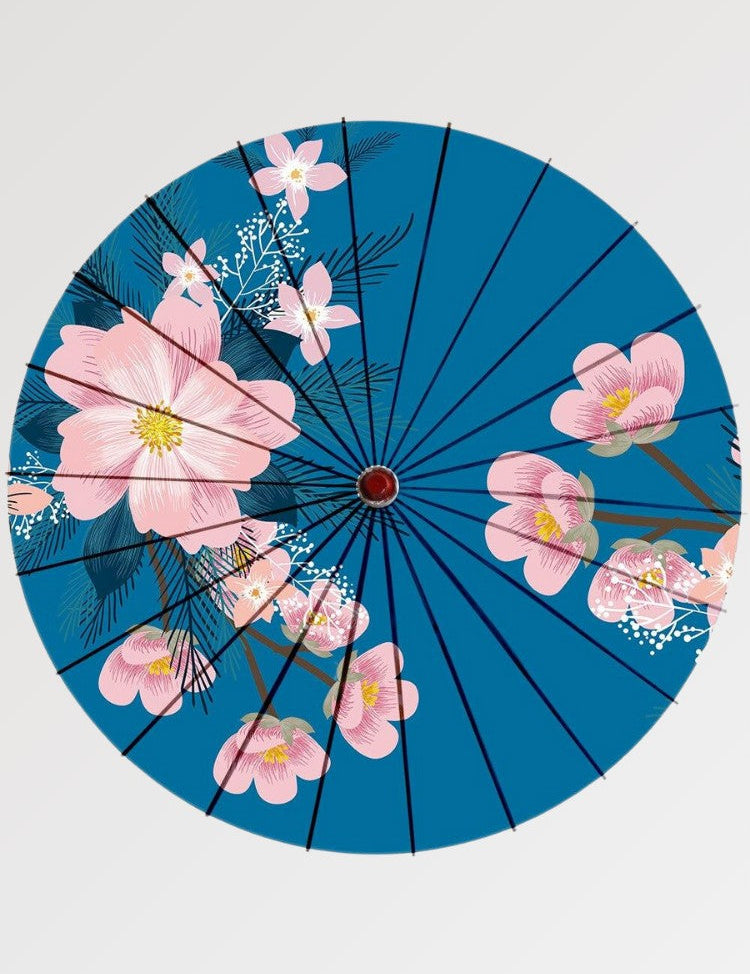 Japanischer Wagasa mit Design 'Furawazu' – Sonnenschirm im japanischen Stil für Unisex
