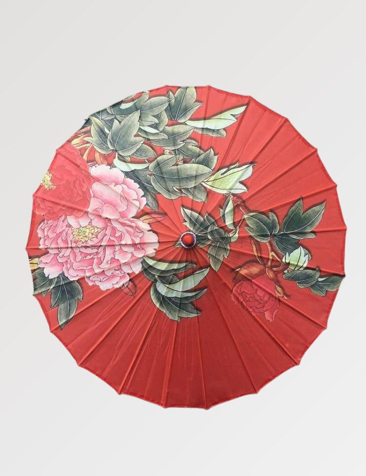 Roter japanischer Wagasa 'Aka' – Regenschirm im japanischen Stil für Unisex
