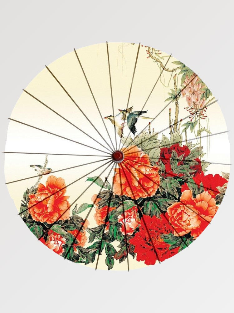 Rosa japanischer Wagasa 'Asatsuyu' – Regenschirm im japanischen Stil für Unisex