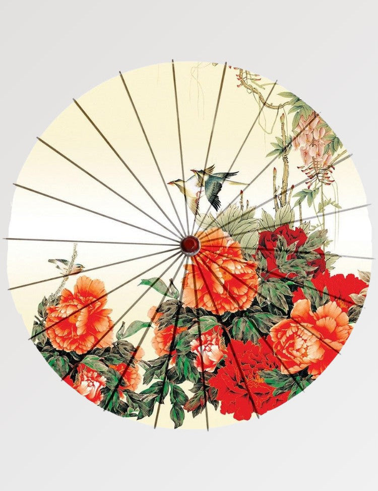 Rosa japanischer Wagasa 'Asatsuyu' – Regenschirm im japanischen Stil für Unisex