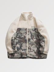 Tarnfleece aus Wolle 'MILITARY' – Oversize, Sweatshirt im japanischen Design