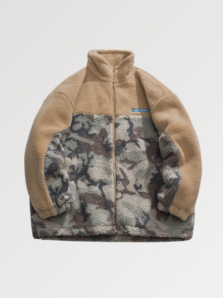 Tarnfleece aus Wolle 'MILITARY' – Sweatshirt im Streetwear-Stil für Herren und Damen