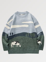 Pullover der japanischen Marke 'Cow-Juku' – Pullover im japanischen Stil für Herren und Damen