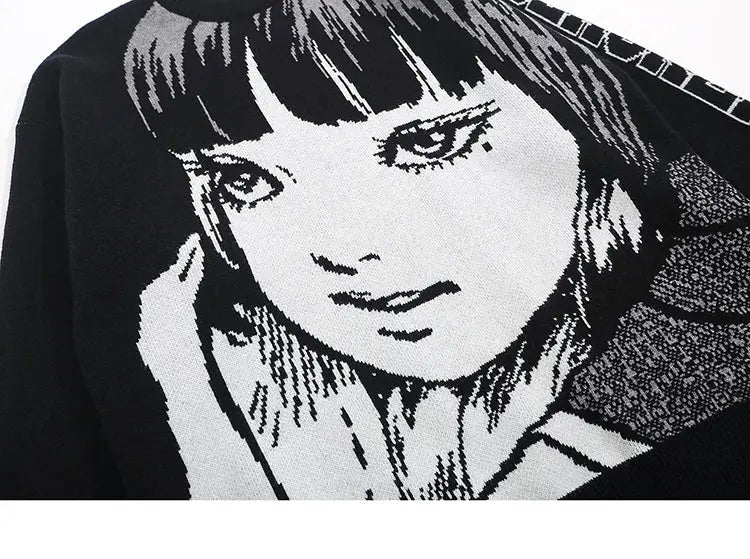 Herrenpullover im japanischen Stil 'Blackzicome' – Sweatshirt für den Alltag, Premium-Qualität