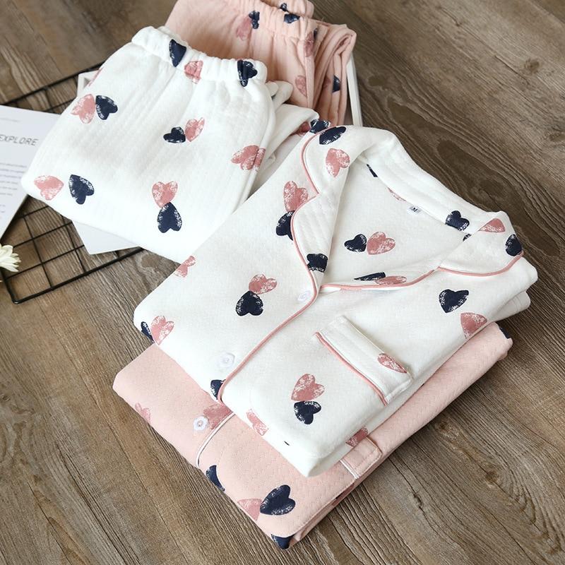 Japanische Pyjamas für Frauen – Detail: leichte Baumwolle, Pyjama japanischen Stil