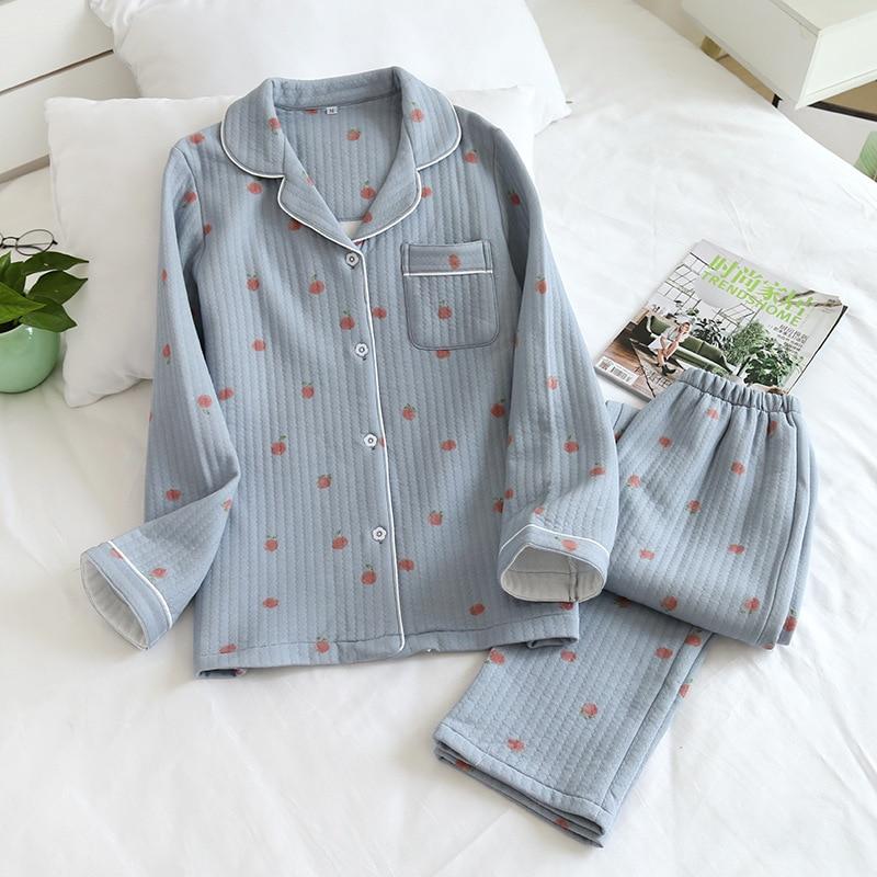 Dicker Pyjama im japanischen Stil – Pyjama im japanischen Stil für Herren und Damen