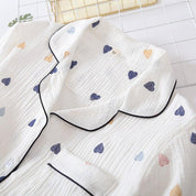 Japanischer Schlafanzug kurzes Set – Pyjama für zu Hause, Premium-Qualität
