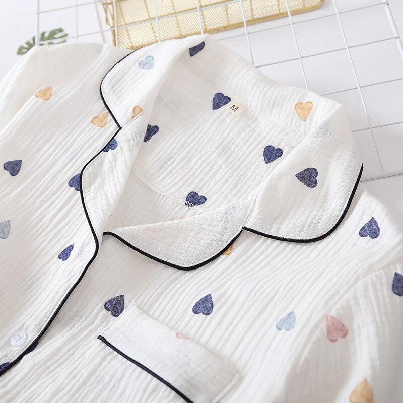 Japanischer Schlafanzug kurzes Set – Pyjama für zu Hause, Premium-Qualität