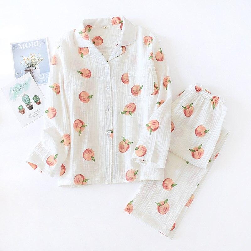 Pyjama aus japanischer Baumwollgaze – Pyjama im japanischen Stil für Herren und Damen