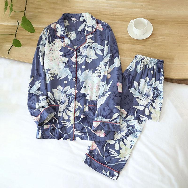 Japanische Satin-Pyjamas für Frauen – Pyjama im japanischen Stil für Herren und Damen
