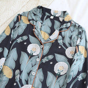 Japanische Satin-Pyjamas für Frauen – Detail: leichte Baumwolle, Pyjama japanischen Stil