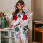 Pyjamaset aus japanischer Baumwolle – bequem, Pyjama im japanischen Design