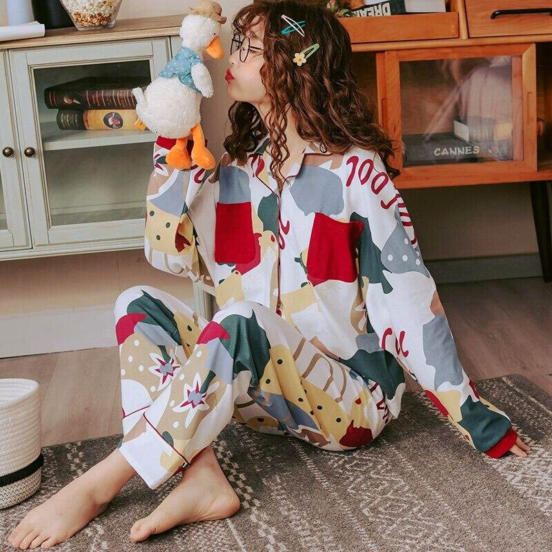 Pyjamaset aus japanischer Baumwolle – Pyjama für zu Hause, Premium-Qualität