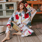Pyjamaset aus japanischer Baumwolle – Pyjama im japanischen Stil für Herren und Damen