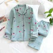 Japanischer Pyjama aus Baumwolle – Pyjama im japanischen Stil für Herren und Damen