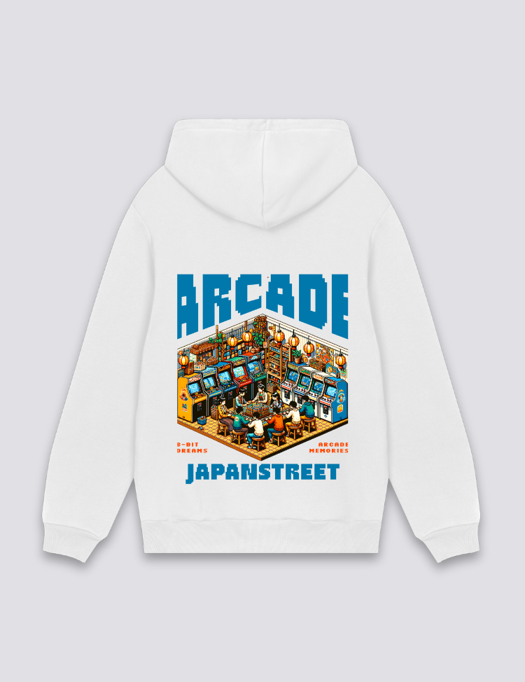 Retro-Gaming-Hoodie – Oversize, Hoodie im japanischen Design