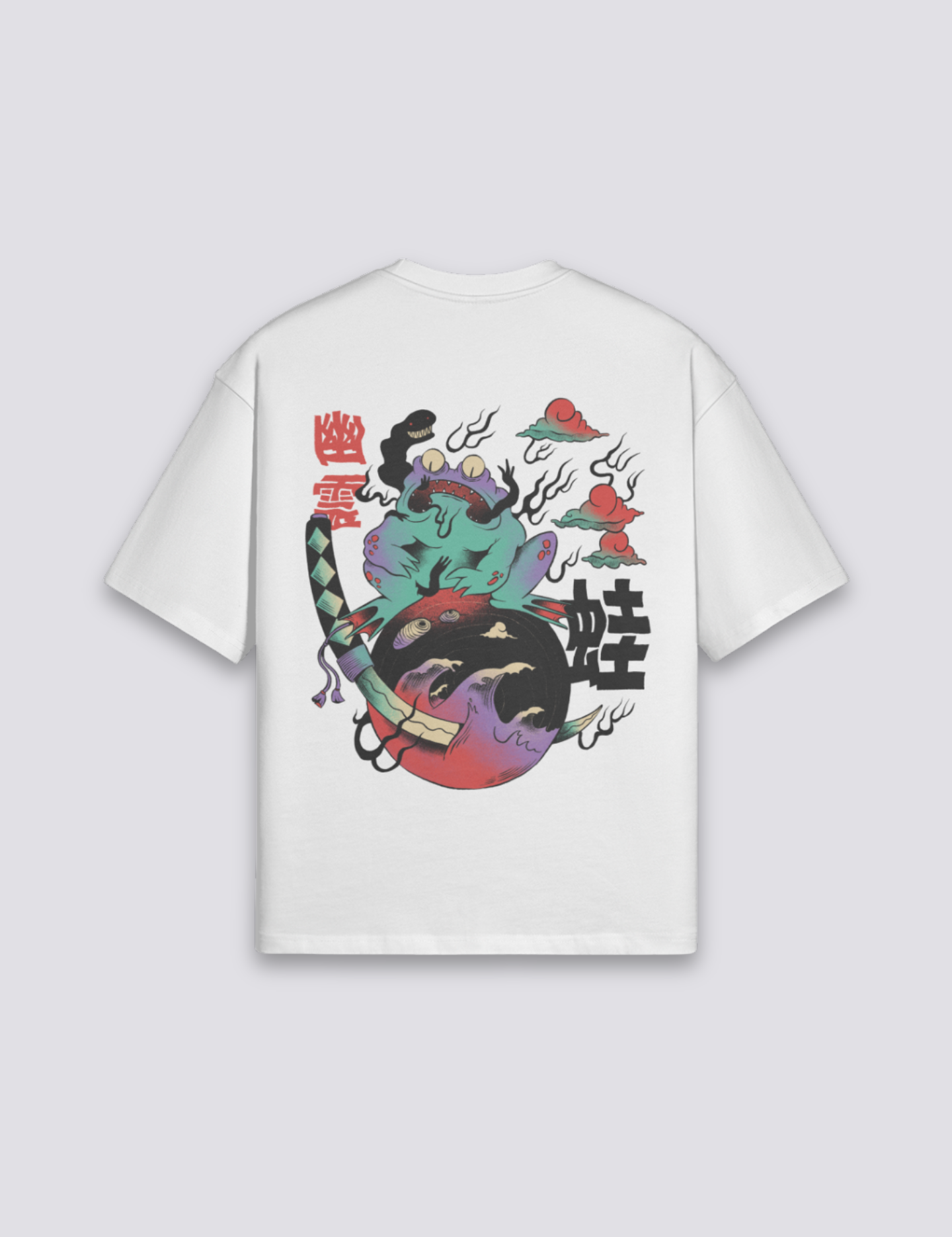 Retro-japanisches T-Shirt – T-Shirt im Streetwear-Stil für Herren und Damen
