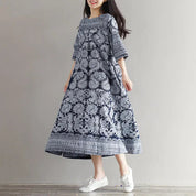 Japanisches Musterkleid 'Agomori' – Kleid im japanischen Stil für Damen