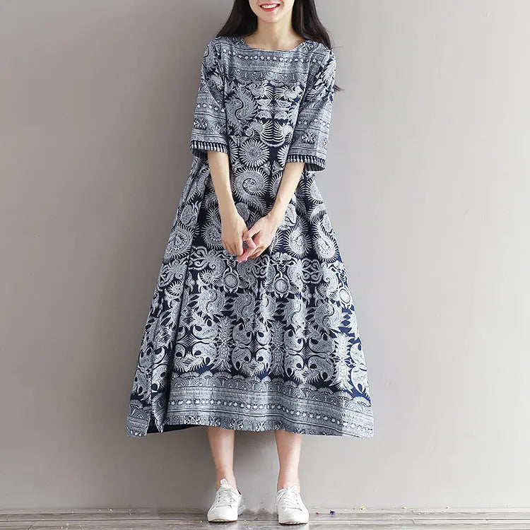 Japanisches Musterkleid 'Agomori' – elegant, Kleid im japanischen Design
