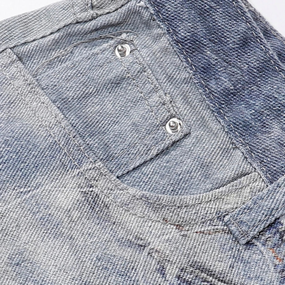 Individuelle Denim-Shorts – bequem: detailreicher Shorts im japanischen Stil