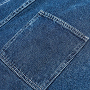 Raw Denim-Shorts – Detail: leicht, Shorts japanischen Stil
