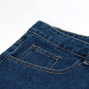 Ausgefranste Denim-Shorts – Detail: leicht, Shorts japanischen Stil