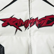 Y2K Jacke Zip Up – Detail: japanisches Motiv, Bomberjacke japanischen Stil