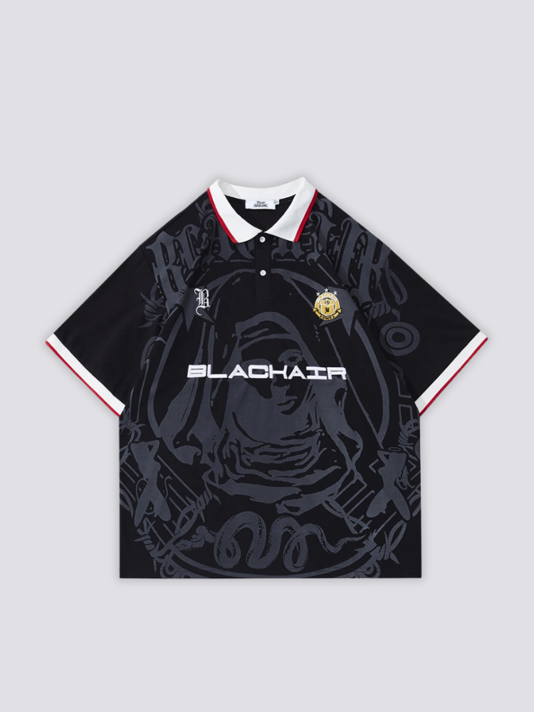 Grafik-Poloshirt – Kurzarm, Poloshirt im japanischen Design