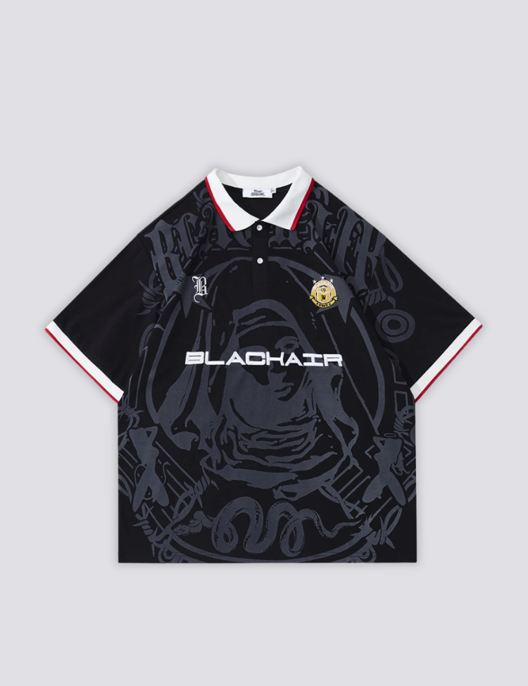 Grafik-Poloshirt – Kurzarm, Poloshirt im japanischen Design