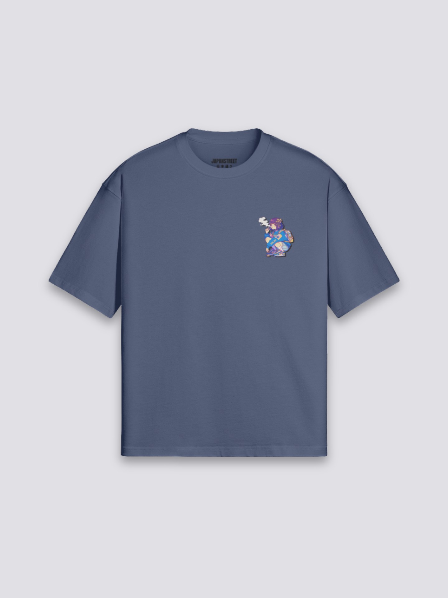Harajuku T-Shirt – Qualitäts-Detail T-Shirt Premium
