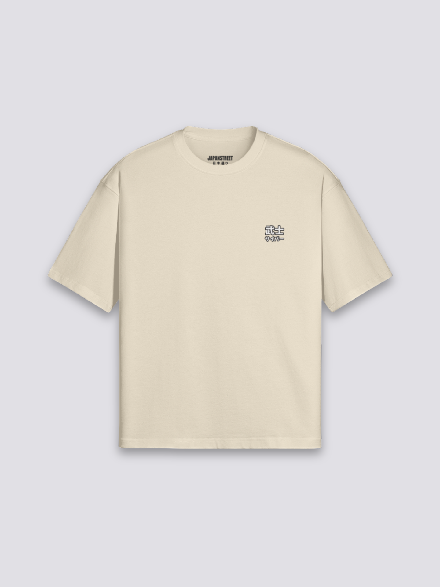 T-Shirt mit japanischem Aufdruck – Nahaufnahme T-Shirt mit japanischem Motiv