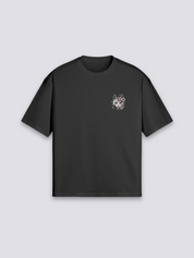 Kitsune T-Shirt – Baumwolle: detailreicher T-Shirt im japanischen Stil