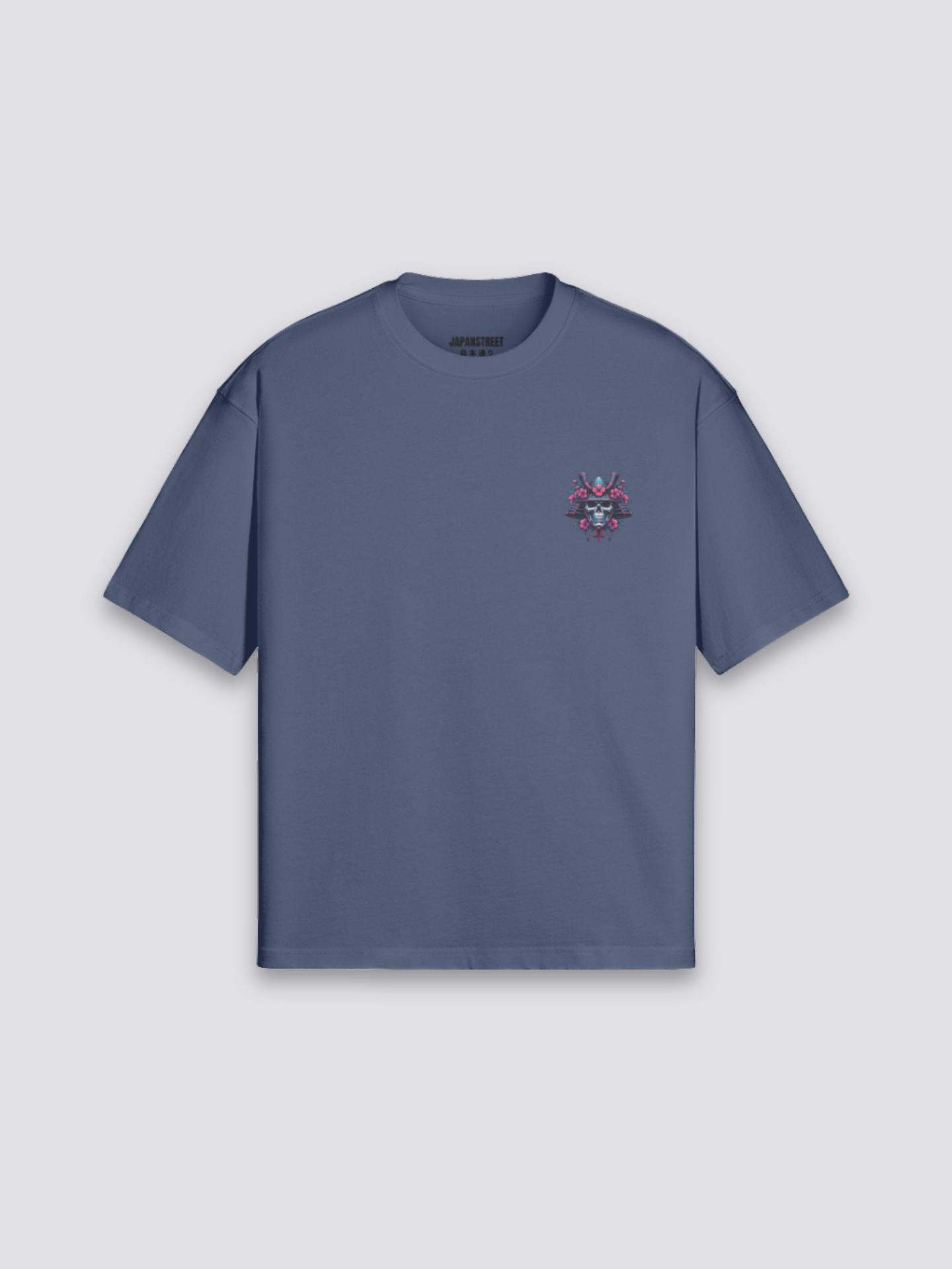 Cyberpunk Samurai T-Shirt – Nahaufnahme T-Shirt mit japanischem Motiv