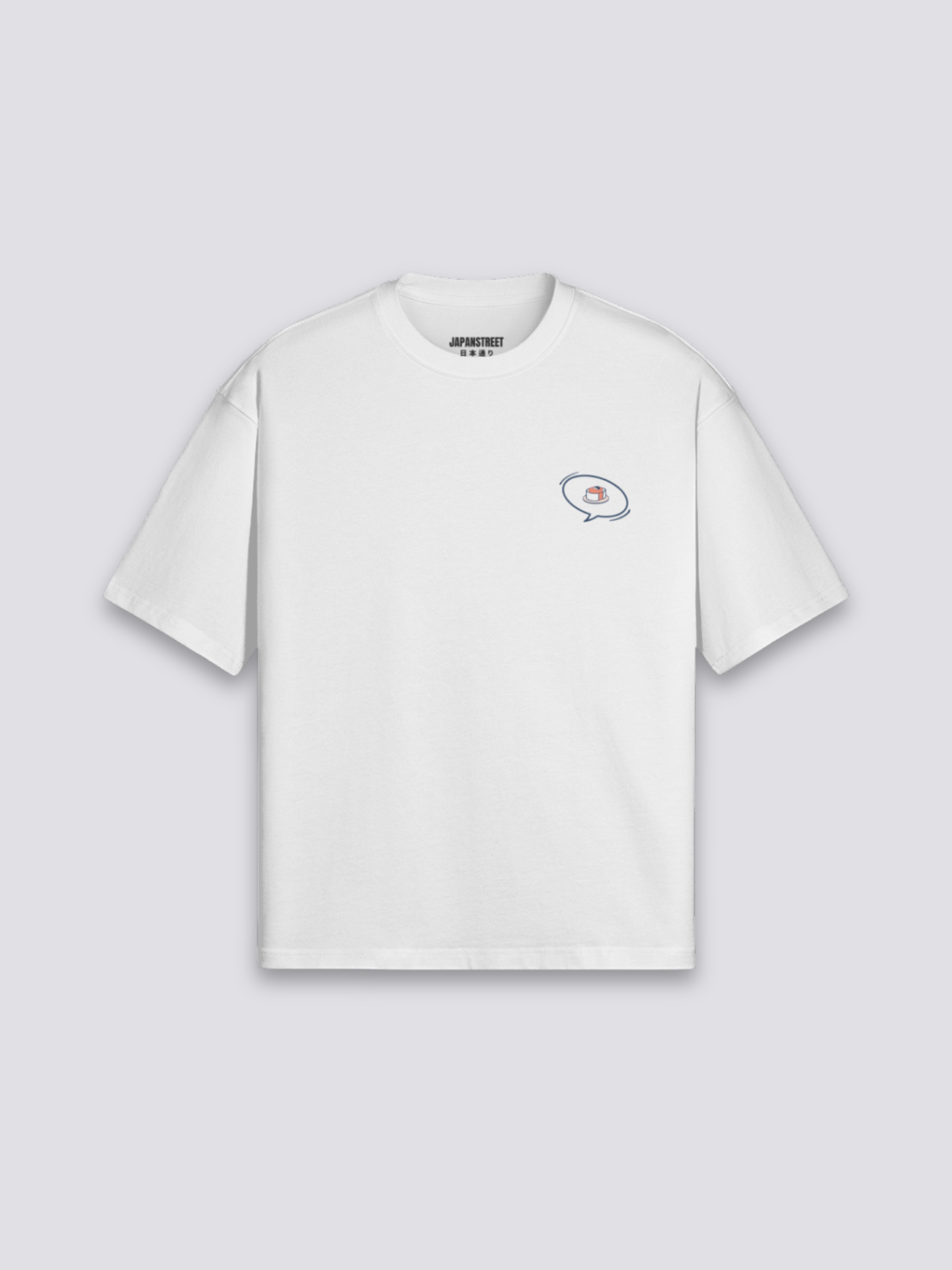 Sushi T-Shirt – Baumwolle: detailreicher T-Shirt im japanischen Stil