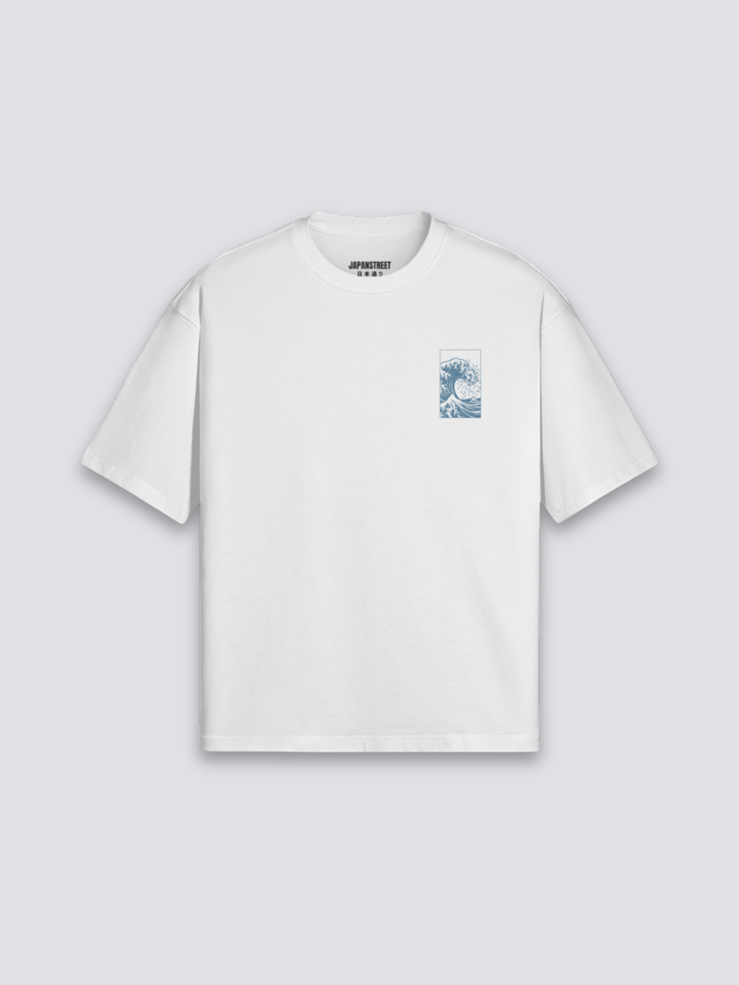 Kanagawa Wave T-Shirt – Detail: japanisches Motiv, T-Shirt japanischen Stil