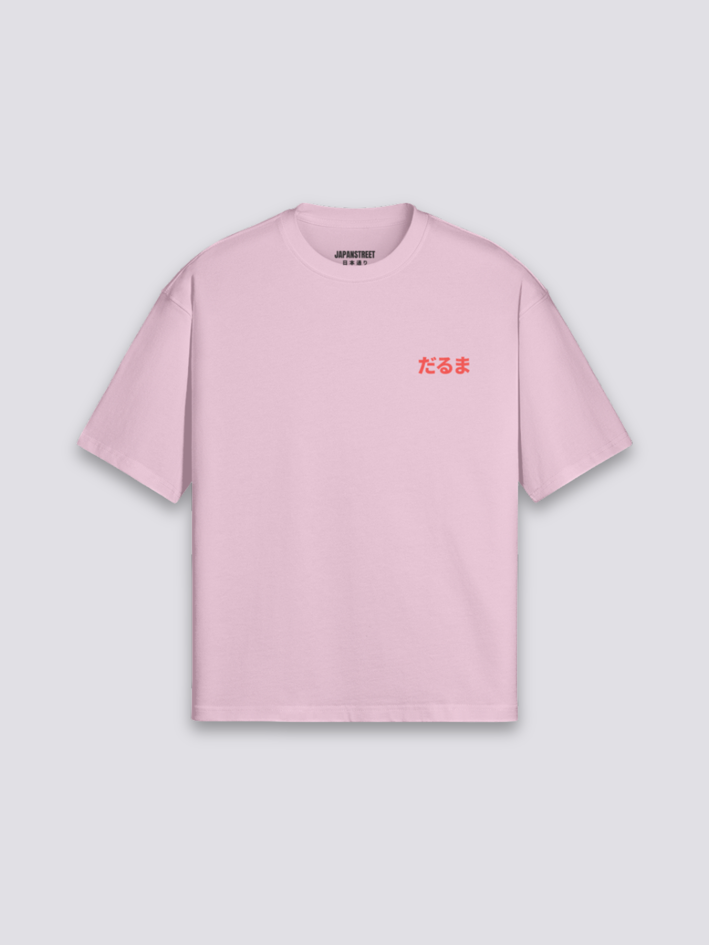 Daruma T-Shirt – Styling-Aufnahme im Streetwear-Stil